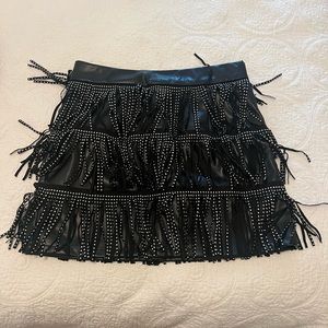 Leather skirt. Worn once!